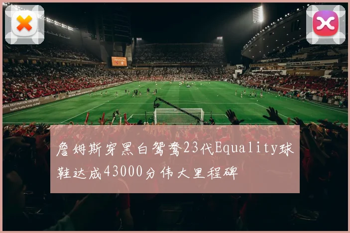 詹姆斯穿黑白鸳鸯23代Equality球鞋达成43000分伟大里程碑