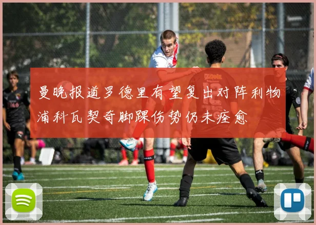 曼晚报道罗德里有望复出对阵利物浦科瓦契奇脚踝伤势仍未痊愈